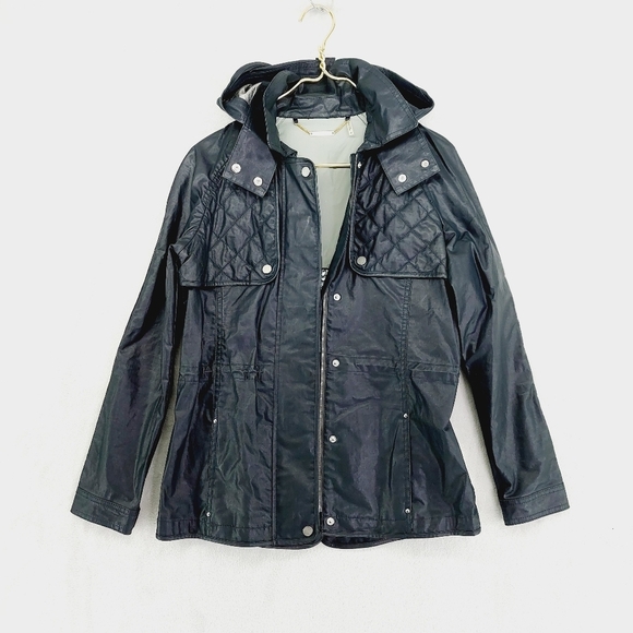 Trina Turk Rain Detachable Hood Jacket P7075 - Picture 2 of 10